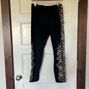 Johnny Was Embroidered leggings